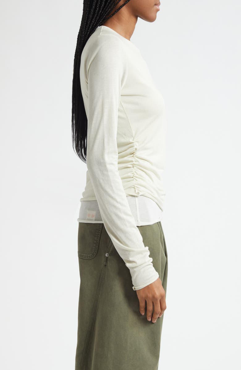 JW Anderson Draped Double Layer T-Shirt, Alternate, color, 103 Nougat