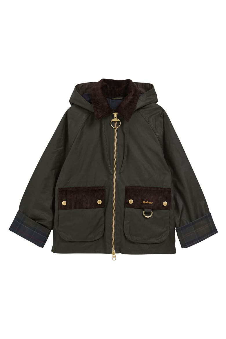 Carville Waxed Cotton Jacket, Alternate, color, FERN/ SHADOW CLASSIC