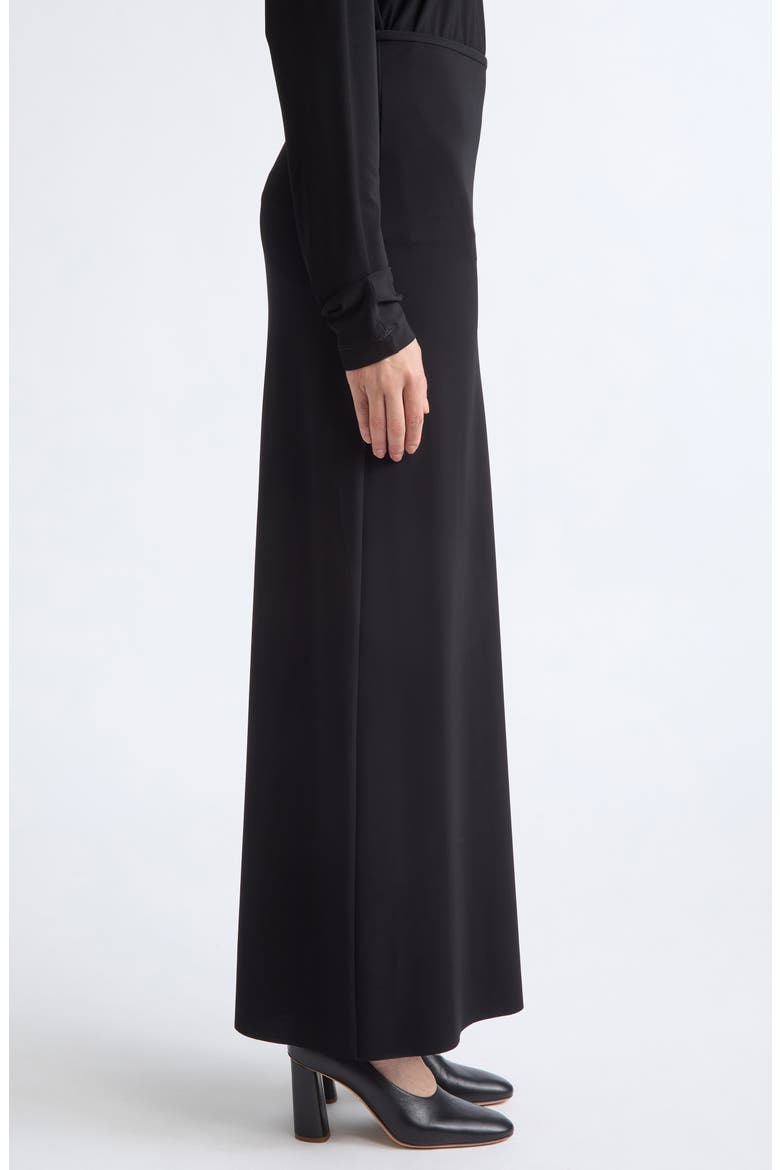 Marry Column Skirt, Alternate, color, BLACK