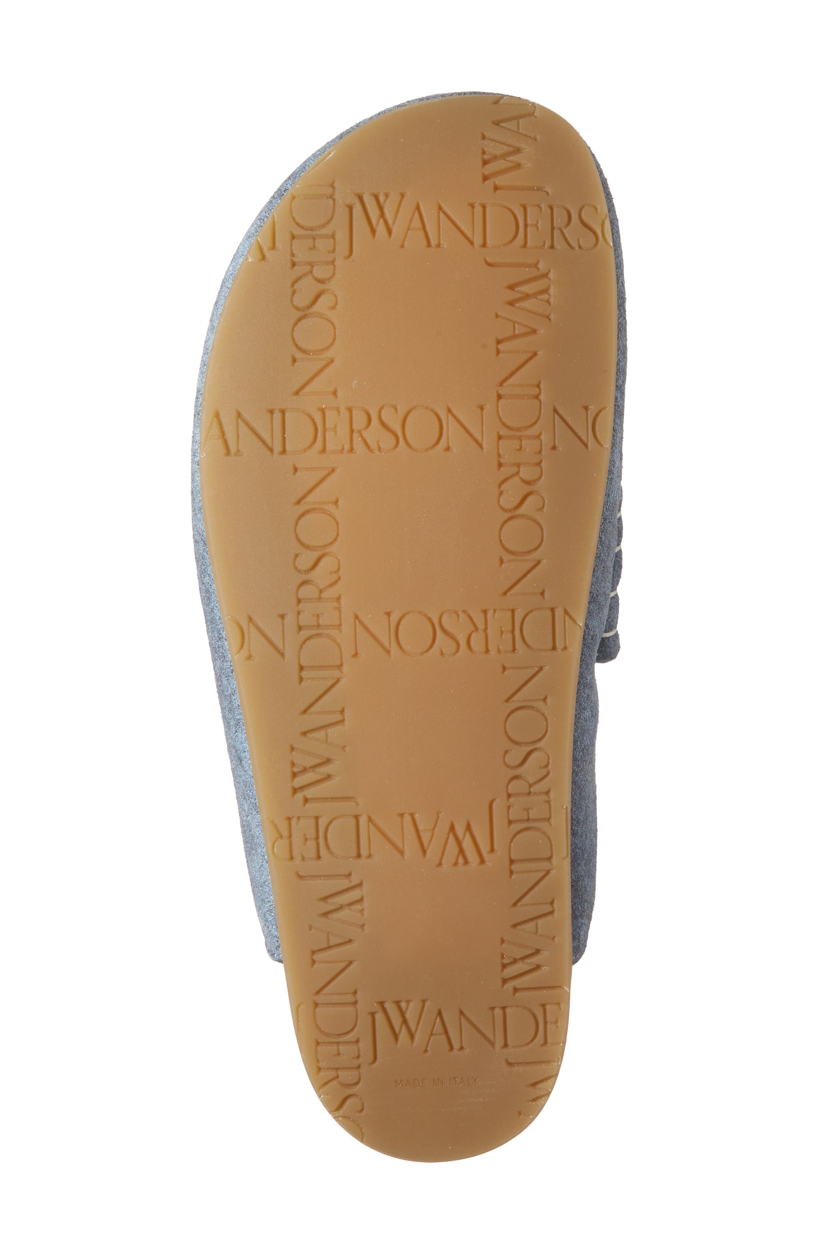 JW Anderson Stitch Penny Loafer Mule, Alternate, color, Denim Blue 820