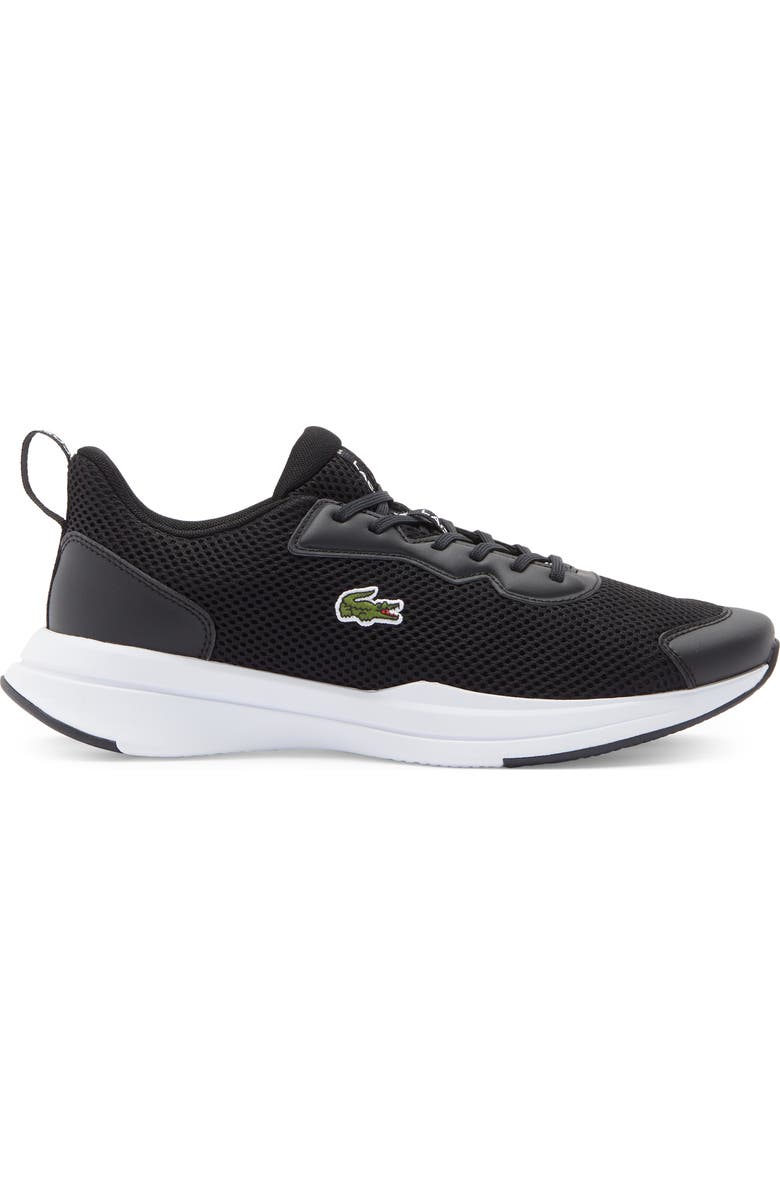 Lacoste Neo Run Base Sneaker, Alternate, color, Black/ White