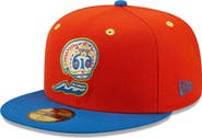 New Era Men's New Era Orange/Blue Calaveras de West Michigan Copa De La Diversion 59FIFTY Fitted Hat