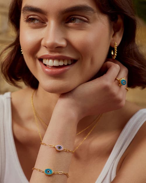 Ottoman Hands Alara Evil Eye Ring In Gold