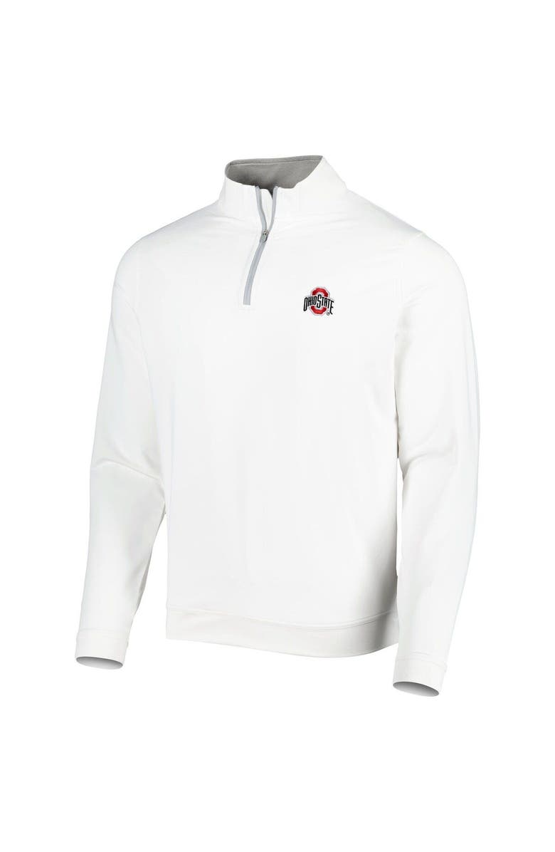 Peter Millar Men's Peter Millar White Ohio State Buckeyes Perth Performance Quarter-Zip Top, Alternate, color,