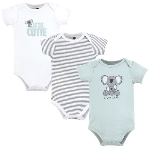 Hudson Baby Soft Cotton Bodysuit Triple Pack