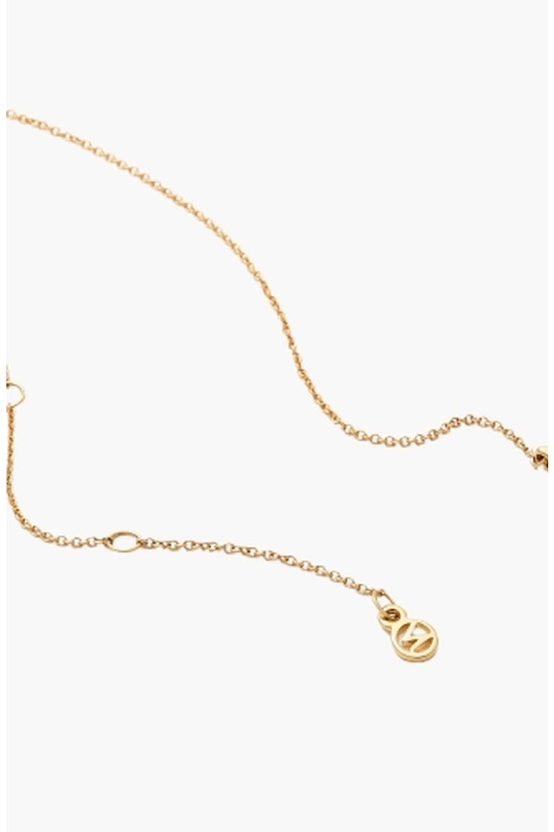 Pavé Diamond Wishbone Necklace, Alternate, color, Yellow Gold