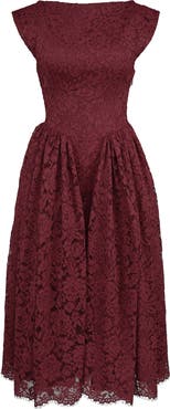 HOUSE OF CB Debutante Open Back Lace Midi Dress