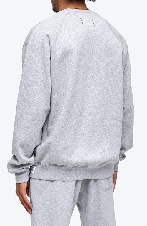 Reigning Champ Midweight Terry Relaxed Crewneck Sweatshirt In Gray