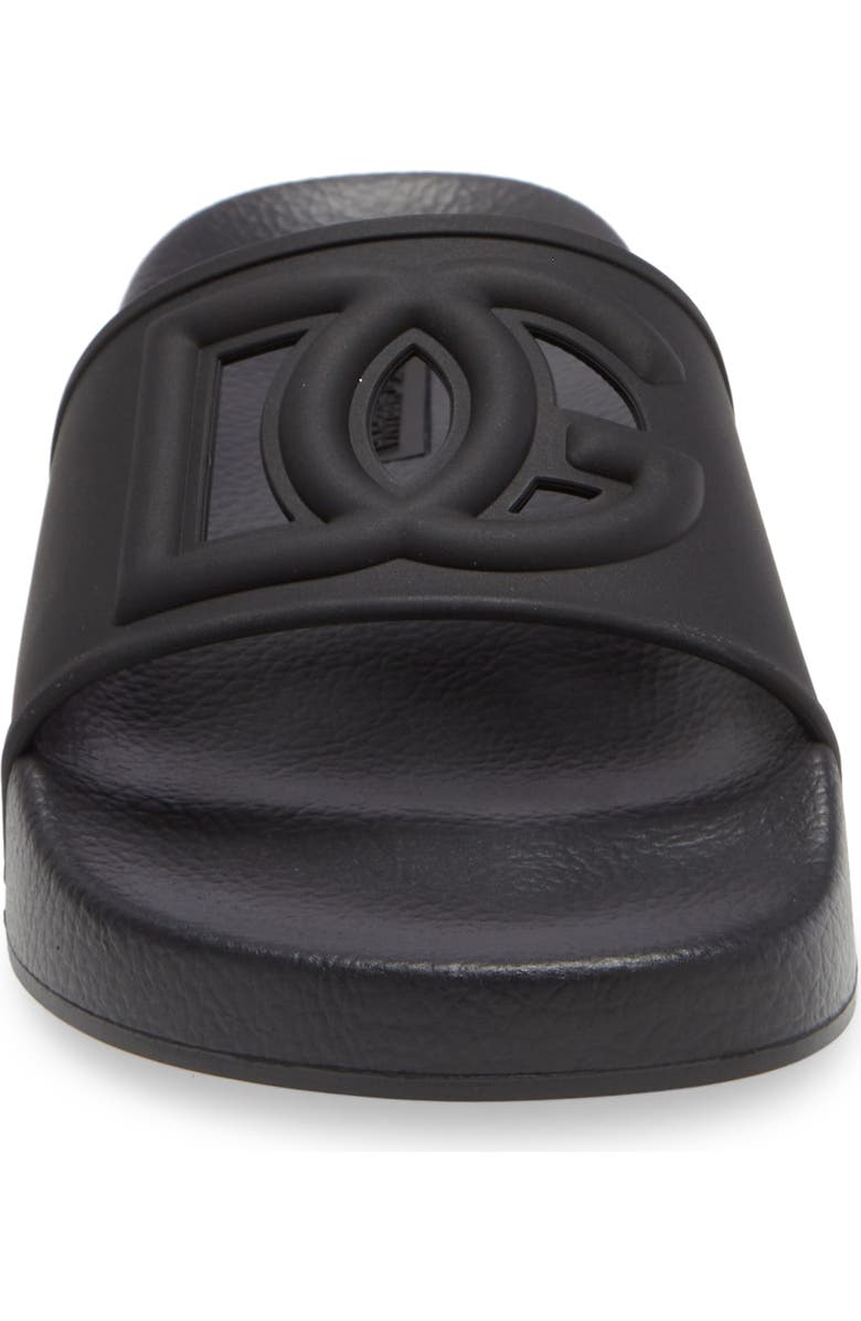 Dolce&Gabbana Beachwear Cutout Slide Sandal, Alternate, color,