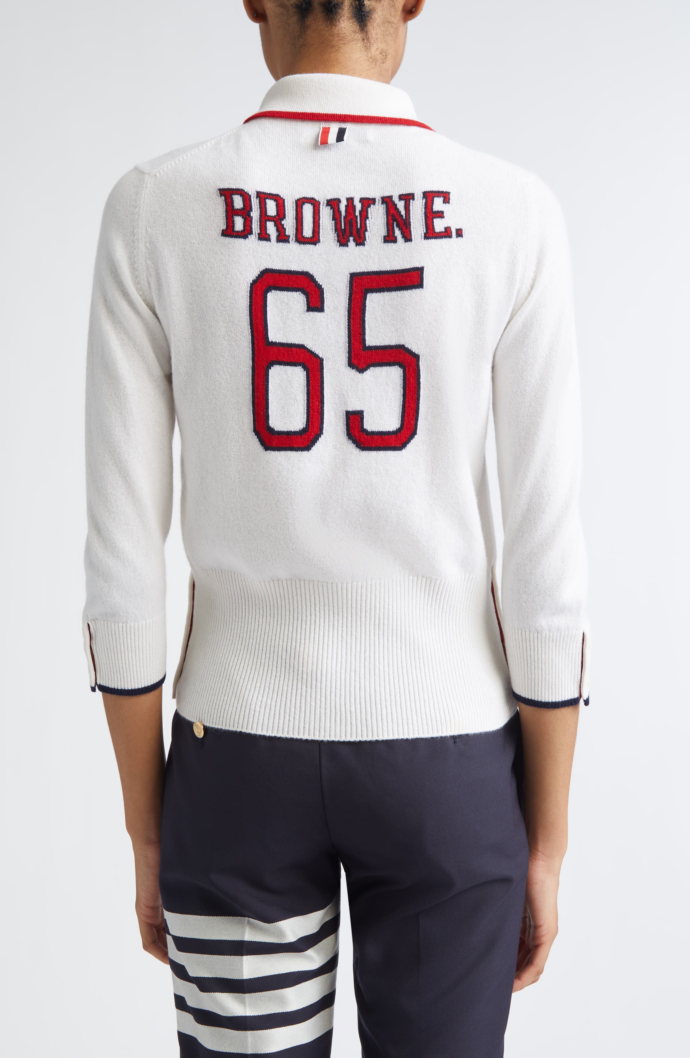 Jersey Intarsia Cashmere Sweater - image 2