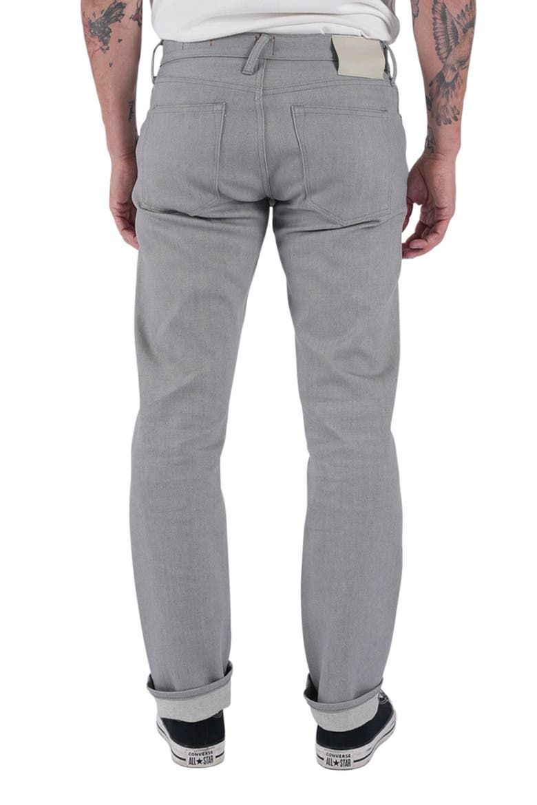 The Hammer Straight Leg 14-Ounce Stretch Selvedge Jeans, Alternate, color, SILVER GRAY RAW