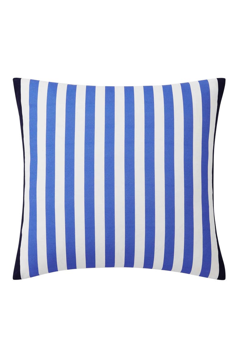 Beachfront Stripe Accent Pillow, Alternate, color, ULTRA BLUE/ RED