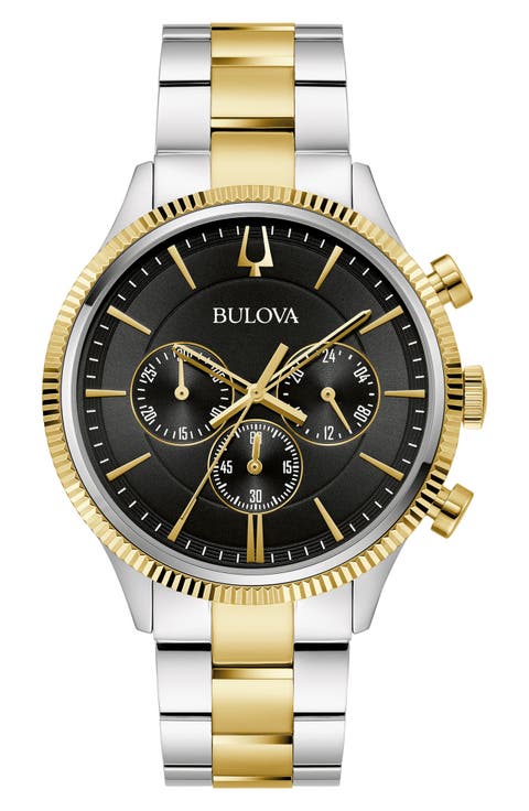 Two-Tone Chronograph Bracelet Watch, 42mm