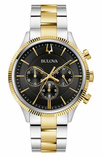 Two-Tone Chronograph Bracelet Watch, 42mm