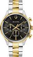 BULOVA Two-Tone Chronograph Bracelet Watch, 42mm