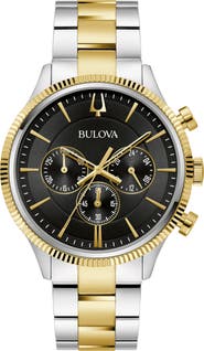 BULOVA Two-Tone Chronograph Bracelet Watch, 42mm