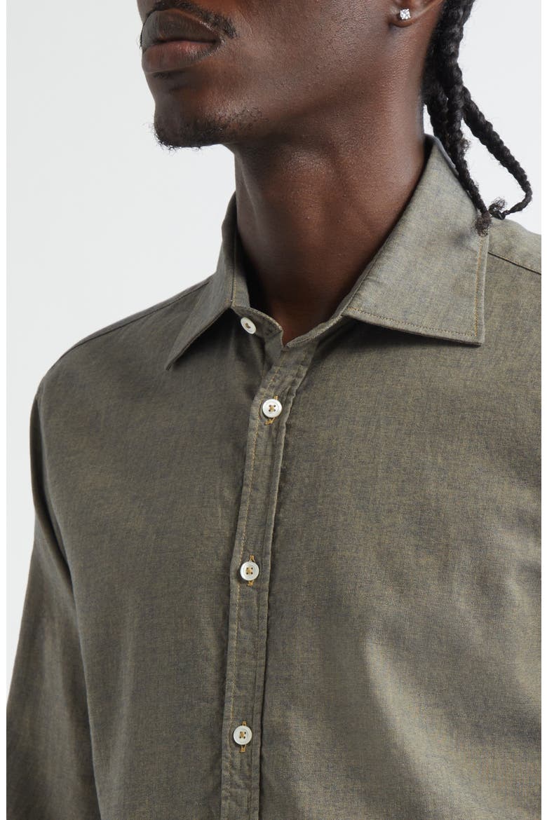 Genova Classic Button-Up Shirt, Alternate, color, THE VERDE