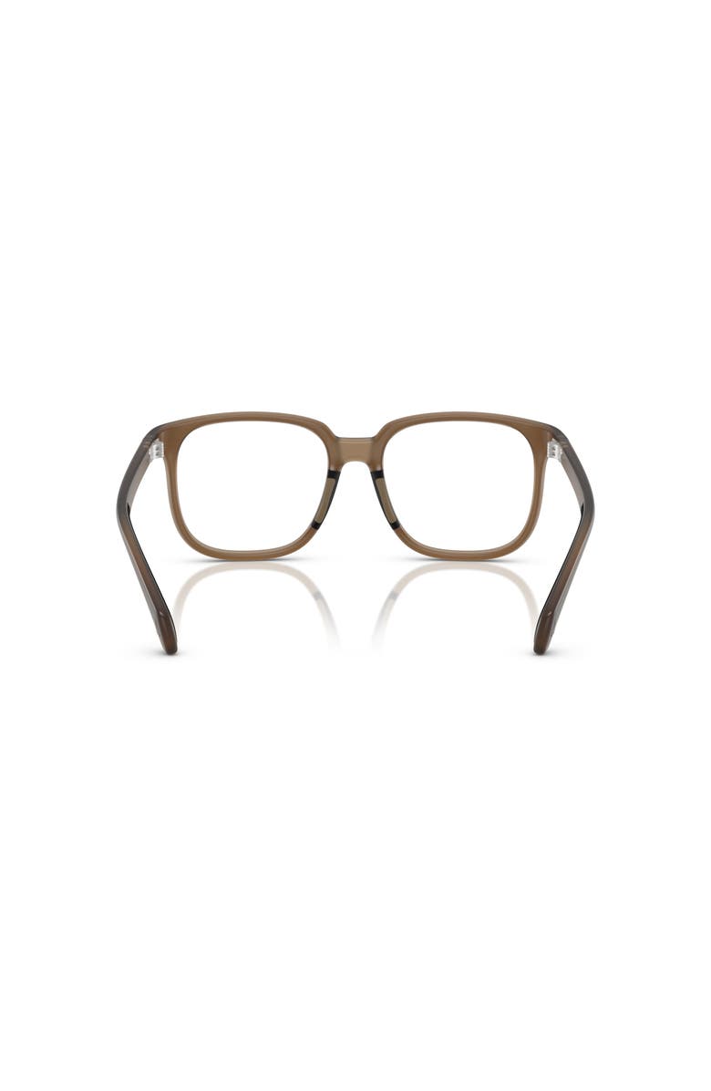 Moncler 53mm Square optical glasses, Alternate, color, Brown
