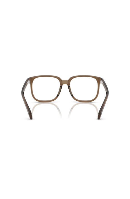 Moncler 53mm Square Optical Glasses In Brown