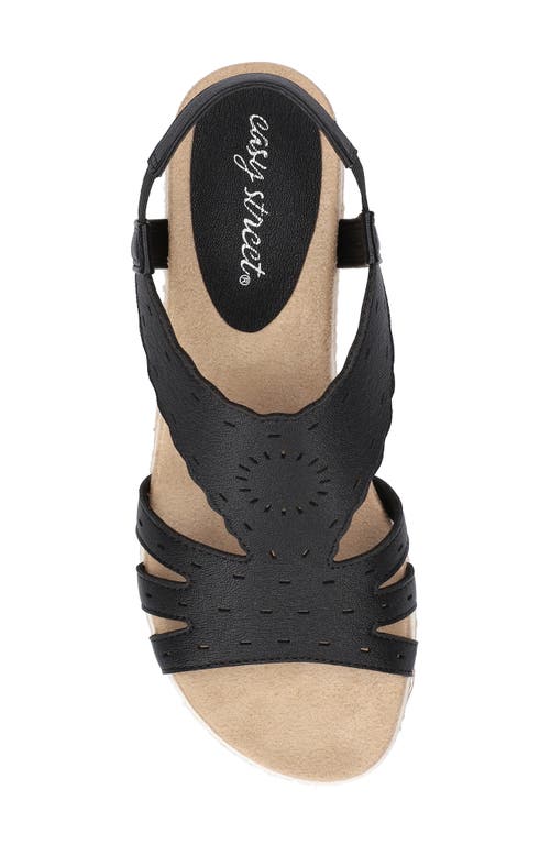 EASY STREET EASY STREET FRAN SLINGBACK WEDGE SANDAL