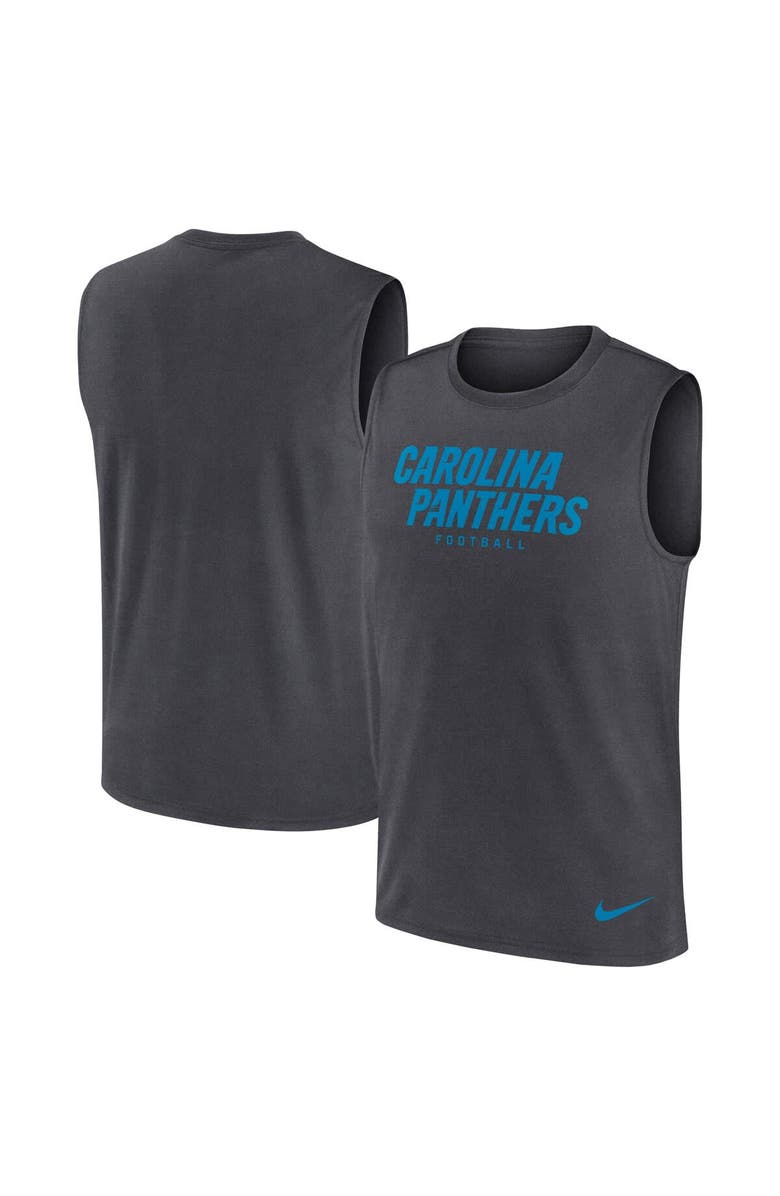 Nike Men's Nike Charcoal Carolina Panthers Primetime Legend Performance Muscle Tank Top, Main, color, Charcoal