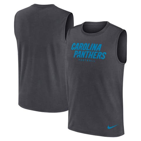 Men's Nike Charcoal Carolina Panthers Primetime Legend Performance Muscle Tank Top