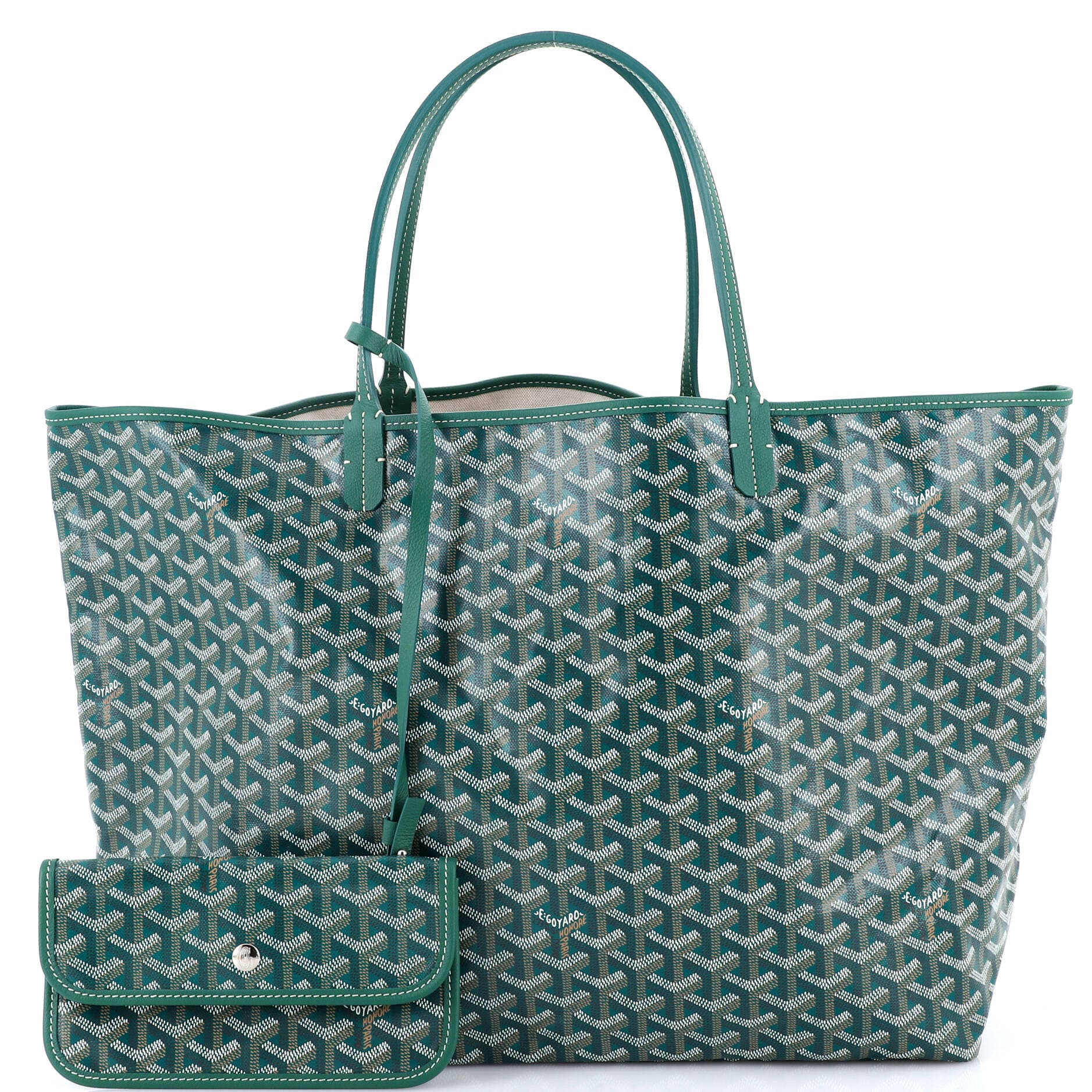 Pre-Owned Goyard Saint Louis Tote Coated Canvas GM, Alternate, color, Green