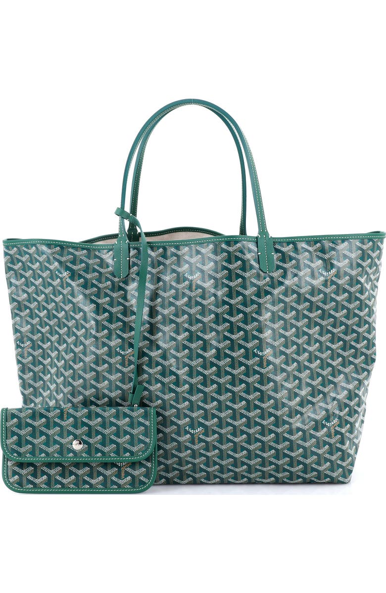 Pre-Owned Goyard Saint Louis Tote Coated Canvas GM, Alternate, color, Green