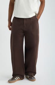 BP. Barrel Leg Cotton Twill Pants