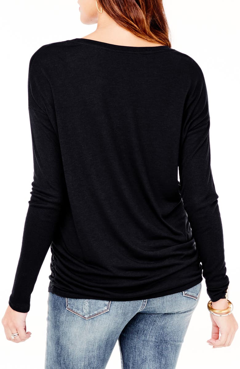 Ingrid & Isabel<sup>®</sup> Ruched Side Maternity Top, Alternate, color, 