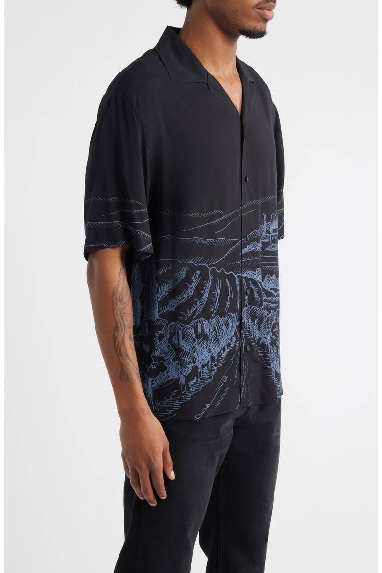 Espino Camp Shirt, Alternate, color, BLACK