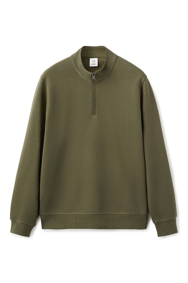 Quarter Zip Pullover, Alternate, color, DARK GREEN