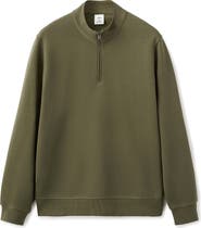 MANGO Quarter Zip Pullover