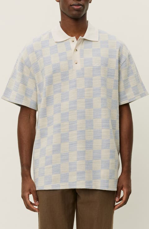 Branson Check Jacquard Jersey Polo