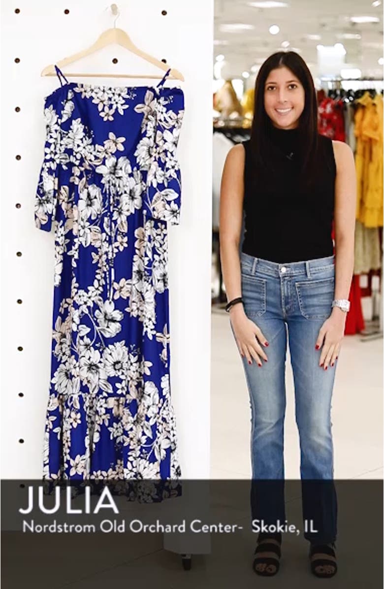 Off the Shoulder Floral Maxi Dress, sales video thumbnail