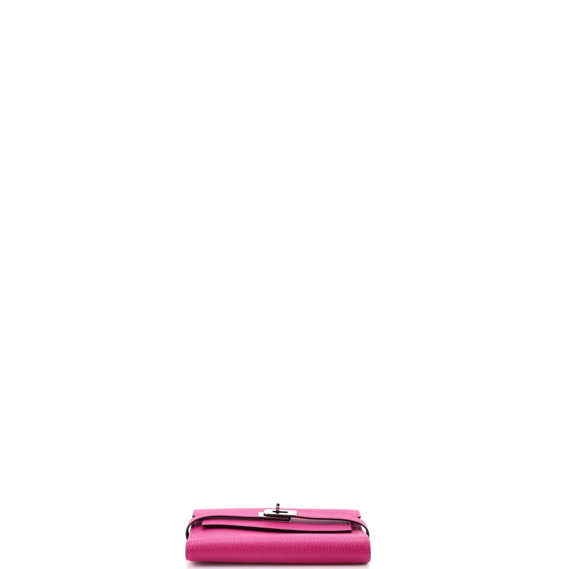 Kelly Trifold Wallet Chevre Mysore Medium, Alternate, color, Pink