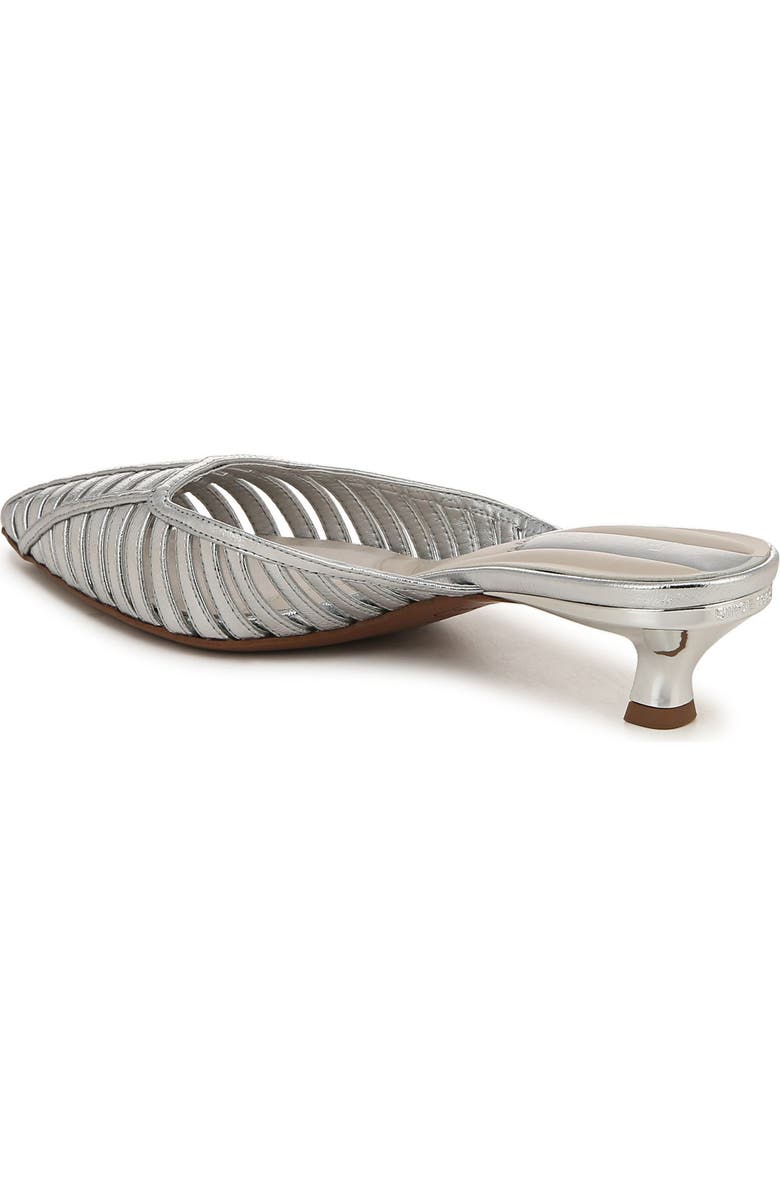 Franco Sarto Marline Pointed Toe Kitten Heel Pump, Alternate, color, Silver