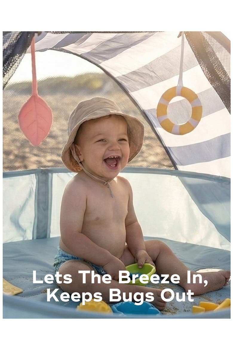 Aquani Anti-UV Baby Beach Tent & Paddling Pool, Alternate, color, AQUANI MARINE