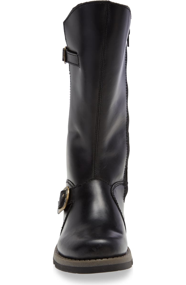 Fly London Mes Boot, Alternate, color, Black Leather