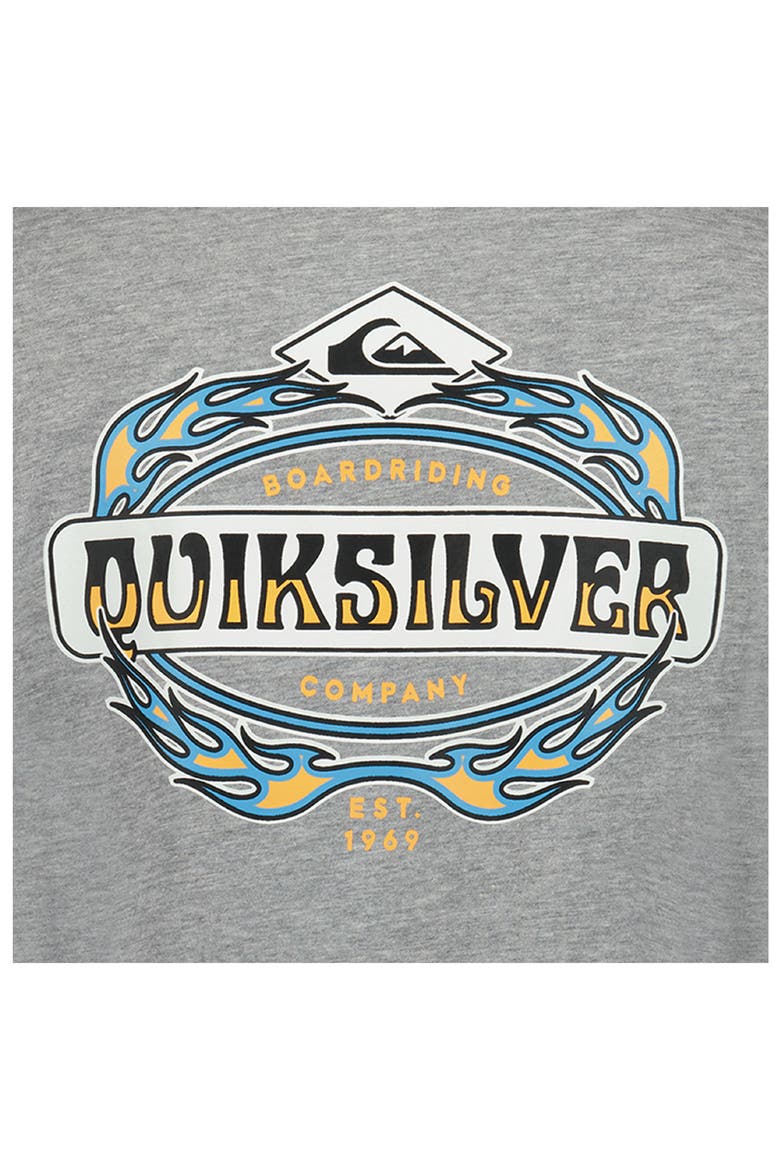 Kids' Flames Graphic T-Shirt, Alternate, color, GREY HEATHER