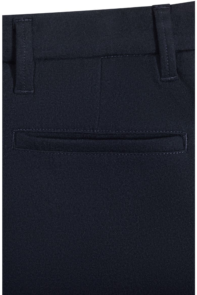 Flat Front Wool Blend Chino Pants, Alternate, color, NAVY