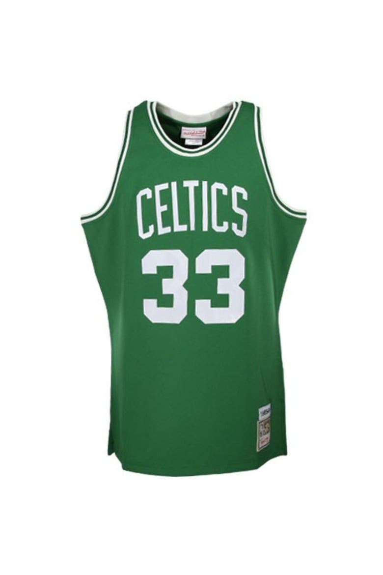 Men's Mitchell & Ness Larry Bird Kelly Green Boston Celtics 1985/86 Hardwood Classics Authentic Jersey, Alternate, color, Kelly Green