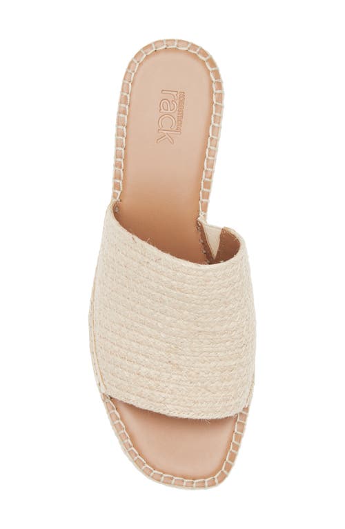 Nordstrom Rack Claire Jute Wedge Slide Sandal In Beige Natural