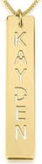 MELANIE MARIE Personalized Bar Pendant Necklace