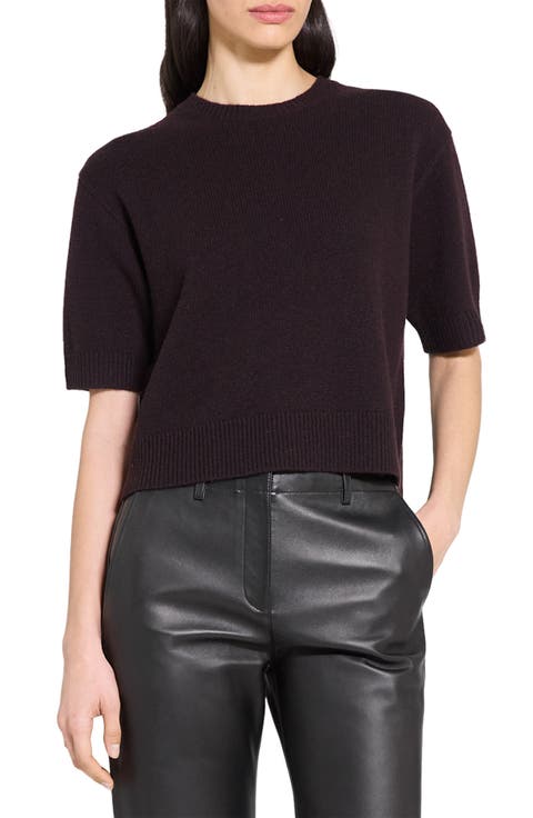 Short Sleeve Cashmere Sweater
