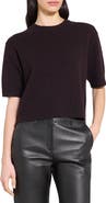 Theory Short Sleeve Cashmere Sweater