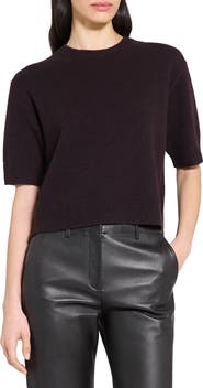 Theory Short Sleeve Cashmere Sweater
