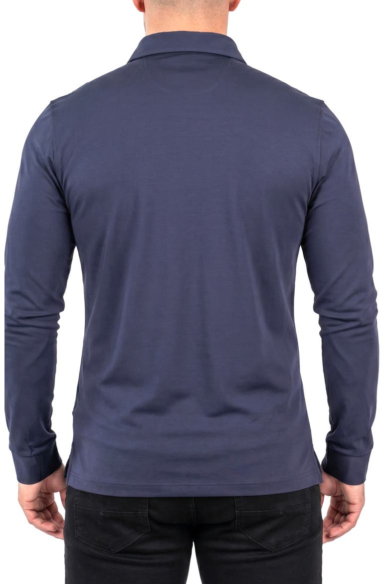 Rissa Polo Top, Alternate, color, BLUE