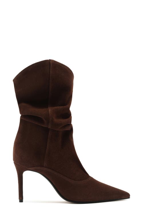 Schutz Maryana Slouch Pointed Toe Boot In Brown