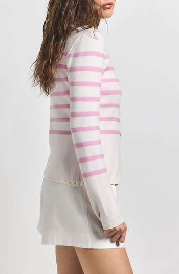 Mariana Reversible Stripe Wool Blend Cardigan